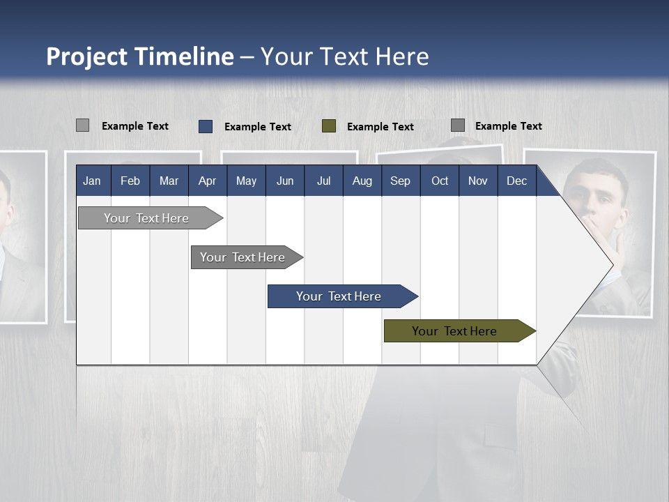 A Man In A Suit Is Holding His Hand Up To His Face PowerPoint Template