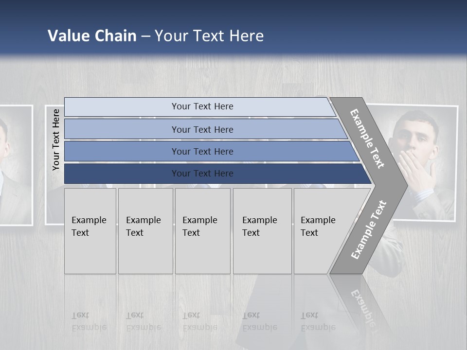 A Man In A Suit Is Holding His Hand Up To His Face PowerPoint Template