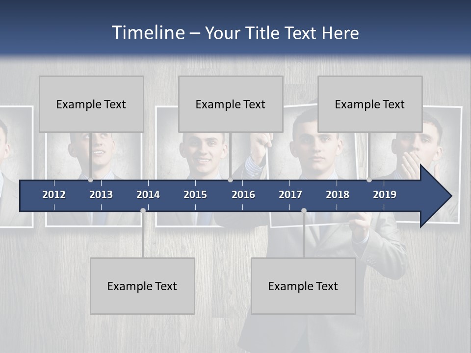A Man In A Suit Is Holding His Hand Up To His Face PowerPoint Template