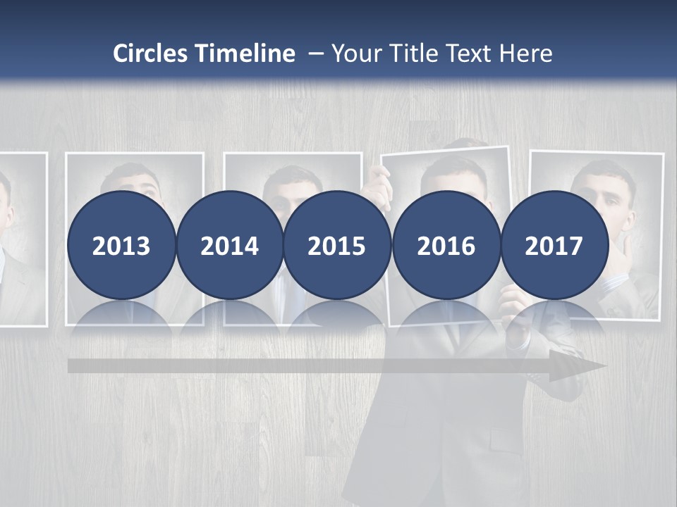 A Man In A Suit Is Holding His Hand Up To His Face PowerPoint Template