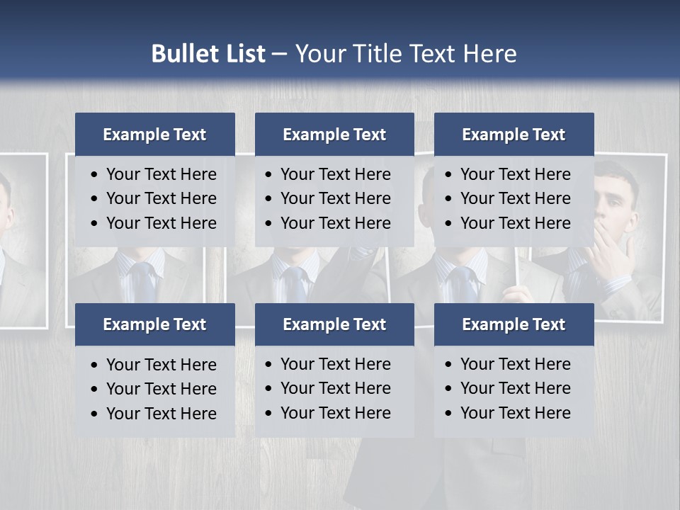 A Man In A Suit Is Holding His Hand Up To His Face PowerPoint Template