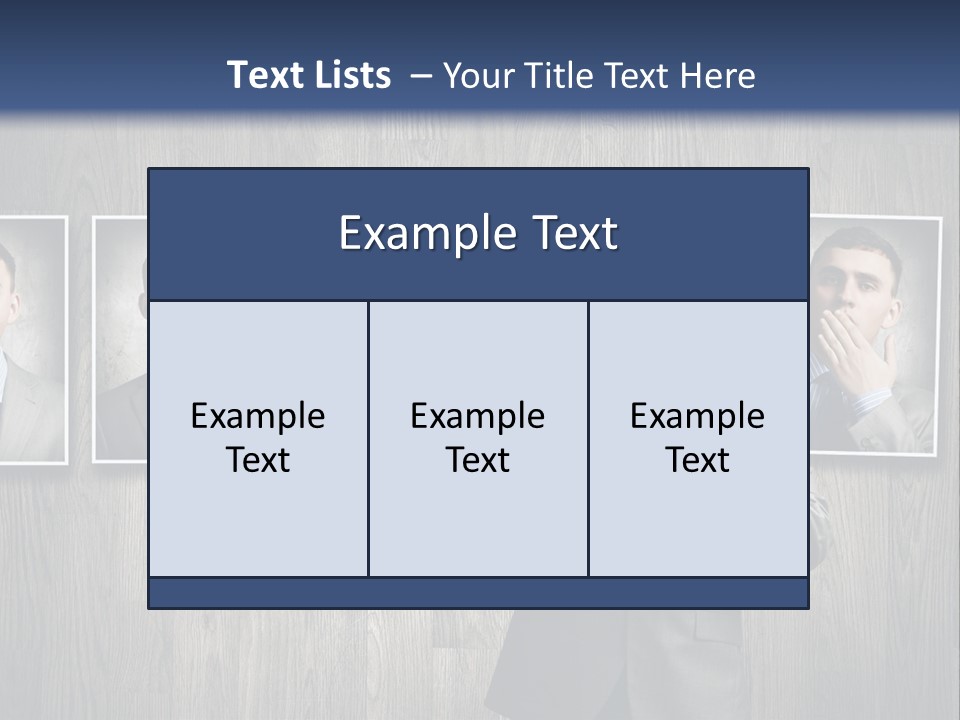 A Man In A Suit Is Holding His Hand Up To His Face PowerPoint Template