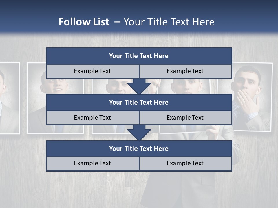 A Man In A Suit Is Holding His Hand Up To His Face PowerPoint Template