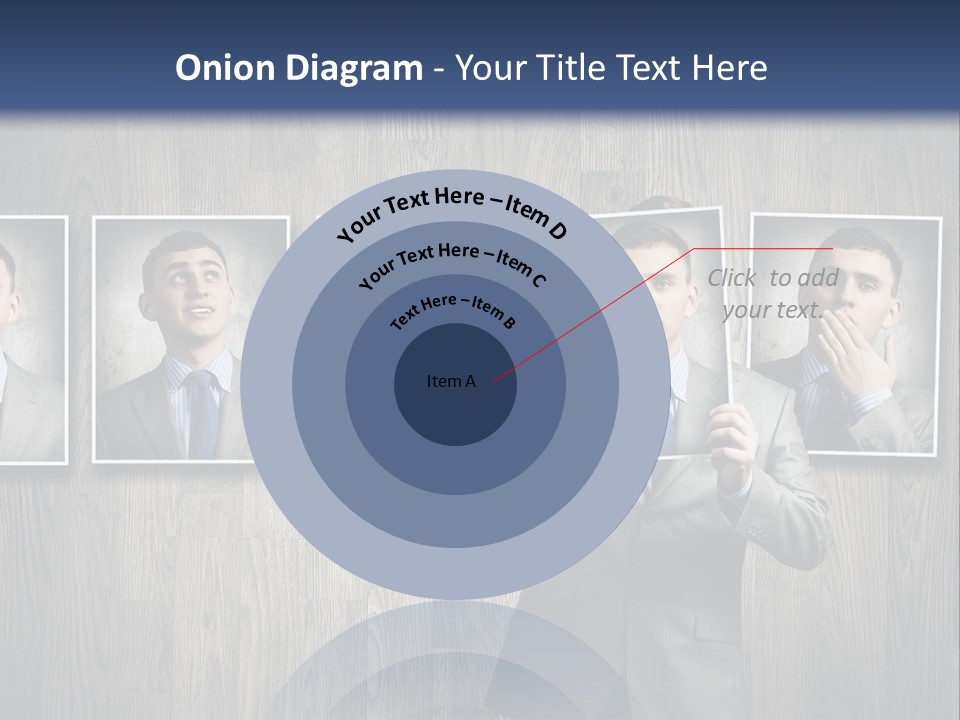 A Man In A Suit Is Holding His Hand Up To His Face PowerPoint Template