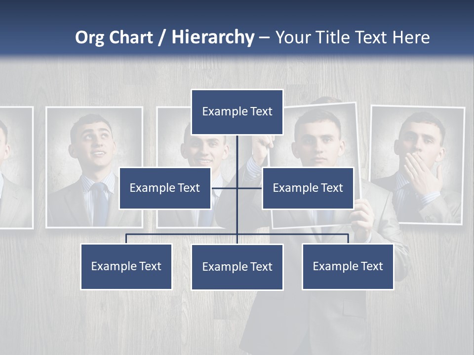A Man In A Suit Is Holding His Hand Up To His Face PowerPoint Template