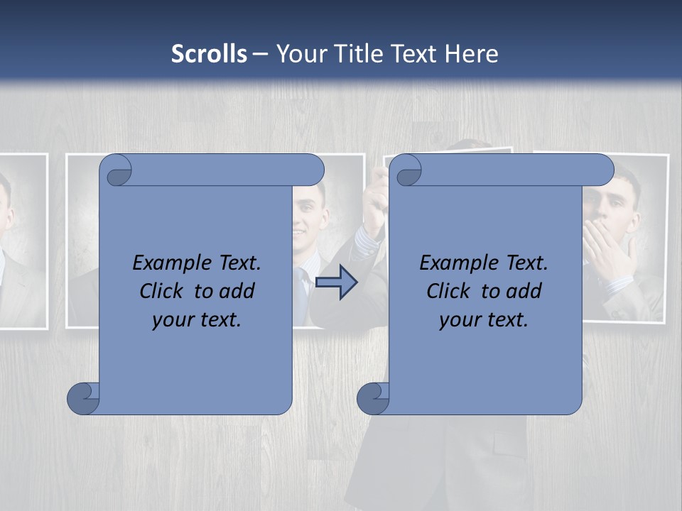 A Man In A Suit Is Holding His Hand Up To His Face PowerPoint Template
