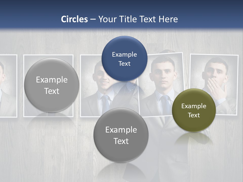 A Man In A Suit Is Holding His Hand Up To His Face PowerPoint Template