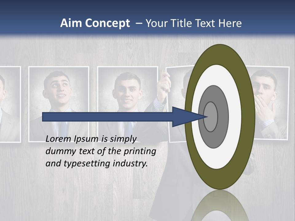 A Man In A Suit Is Holding His Hand Up To His Face PowerPoint Template