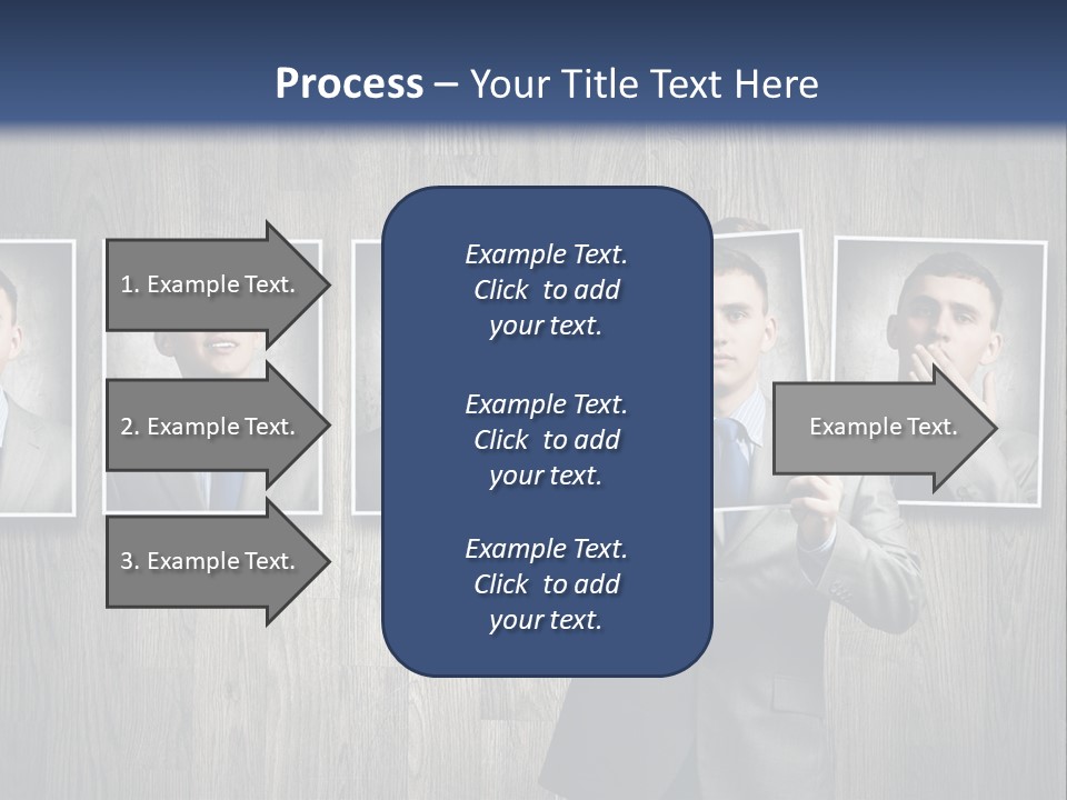 A Man In A Suit Is Holding His Hand Up To His Face PowerPoint Template