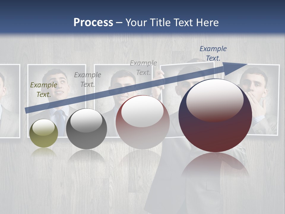 A Man In A Suit Is Holding His Hand Up To His Face PowerPoint Template