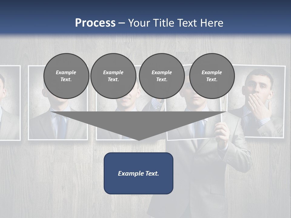 A Man In A Suit Is Holding His Hand Up To His Face PowerPoint Template