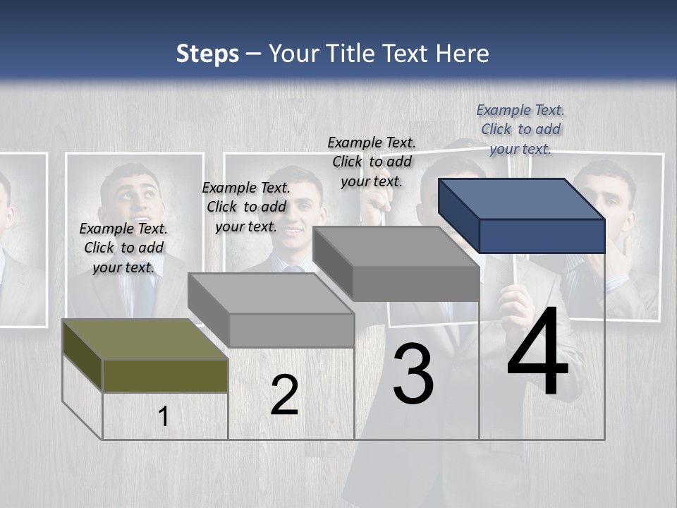 A Man In A Suit Is Holding His Hand Up To His Face PowerPoint Template