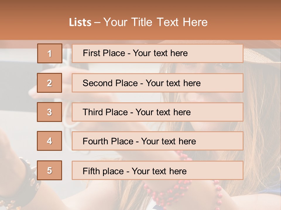 A Woman Taking A Picture With Her Cell Phone PowerPoint Template