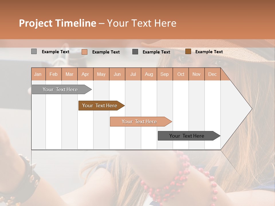 A Woman Taking A Picture With Her Cell Phone PowerPoint Template