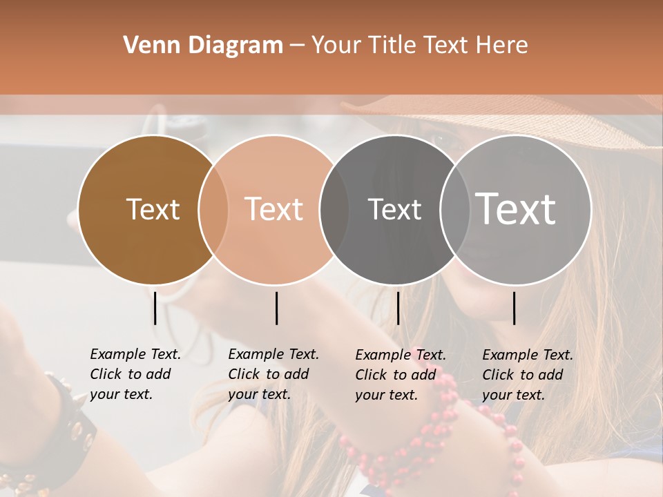 A Woman Taking A Picture With Her Cell Phone PowerPoint Template