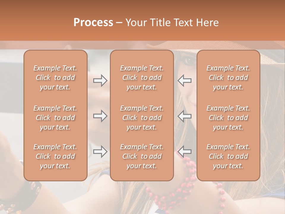 A Woman Taking A Picture With Her Cell Phone PowerPoint Template