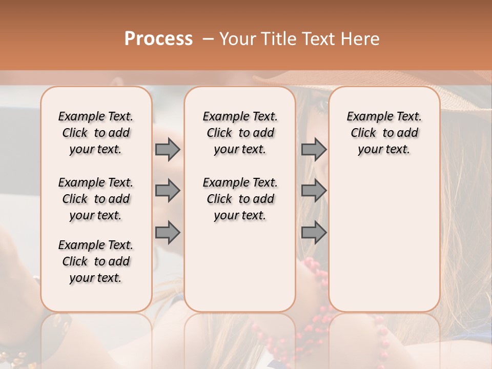 A Woman Taking A Picture With Her Cell Phone PowerPoint Template