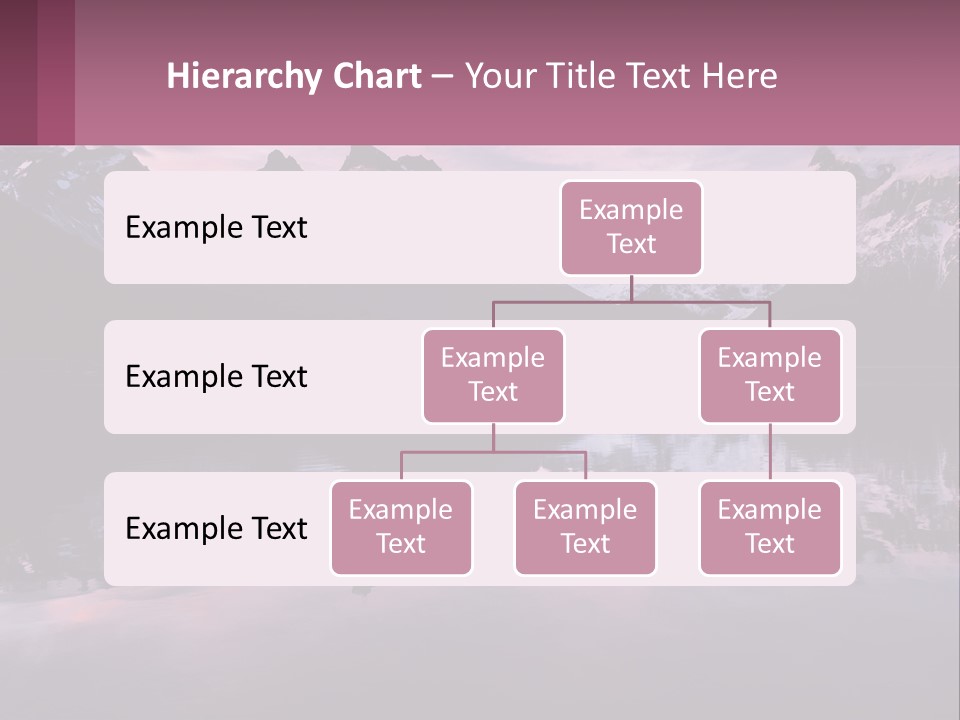 A Mountain Range Is Reflected In The Water Of A Lake PowerPoint Template