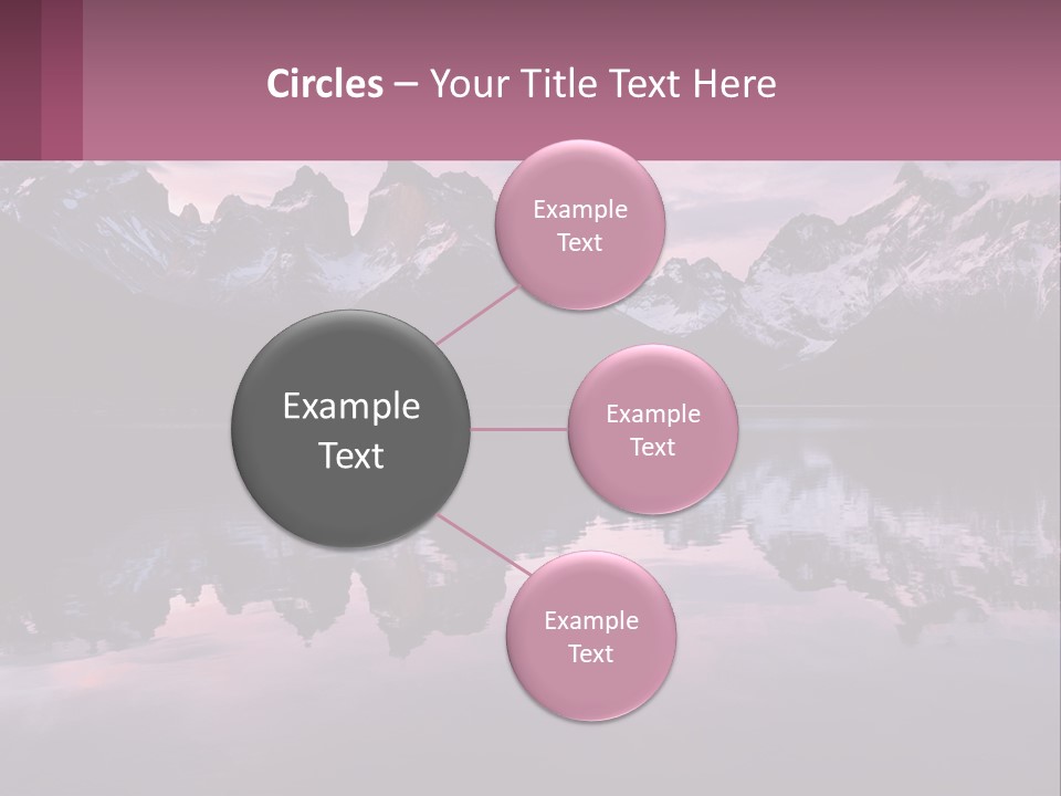 A Mountain Range Is Reflected In The Water Of A Lake PowerPoint Template
