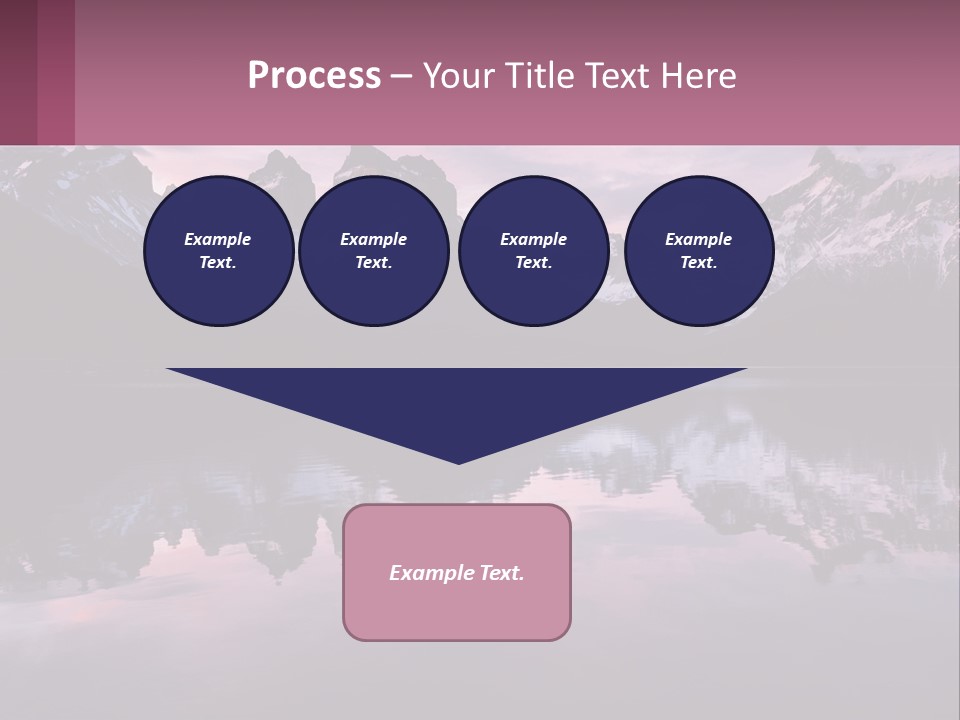 A Mountain Range Is Reflected In The Water Of A Lake PowerPoint Template