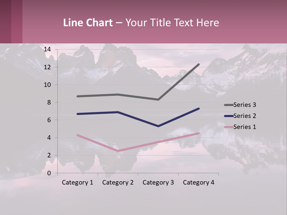 A Mountain Range Is Reflected In The Water Of A Lake PowerPoint Template