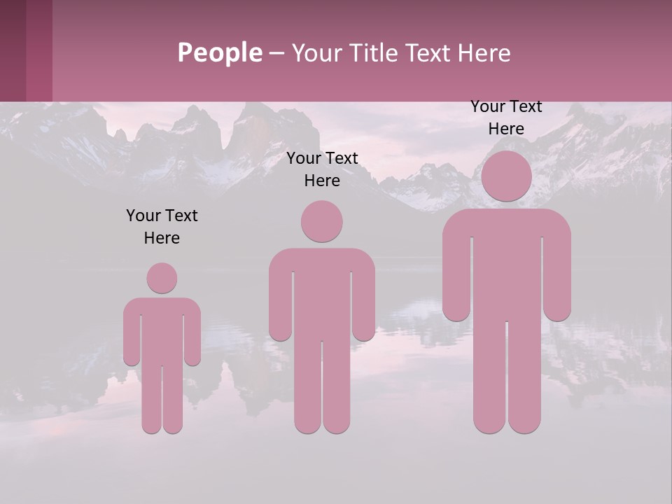 A Mountain Range Is Reflected In The Water Of A Lake PowerPoint Template