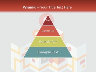 A Map With A Pin On It And A Red Background PowerPoint Template