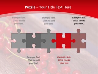A Bunch Of Red Berries Sitting On Top Of A Wooden Table PowerPoint Template