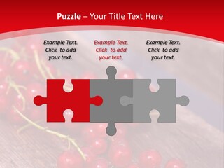 A Bunch Of Red Berries Sitting On Top Of A Wooden Table PowerPoint Template