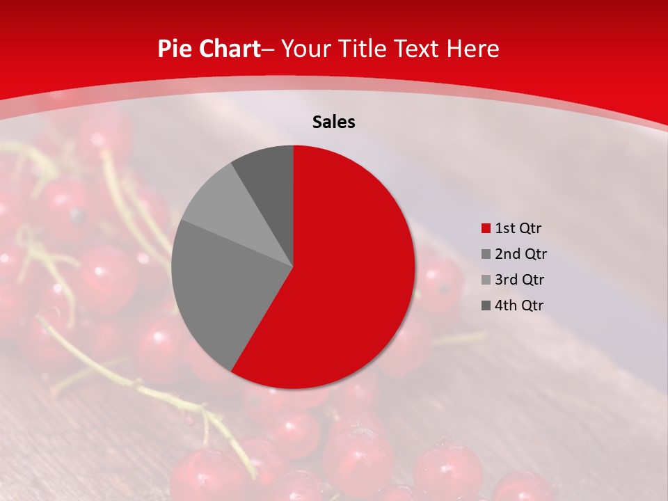 A Bunch Of Red Berries Sitting On Top Of A Wooden Table PowerPoint Template