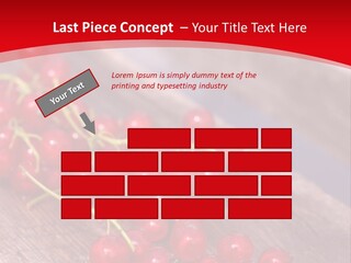 A Bunch Of Red Berries Sitting On Top Of A Wooden Table PowerPoint Template
