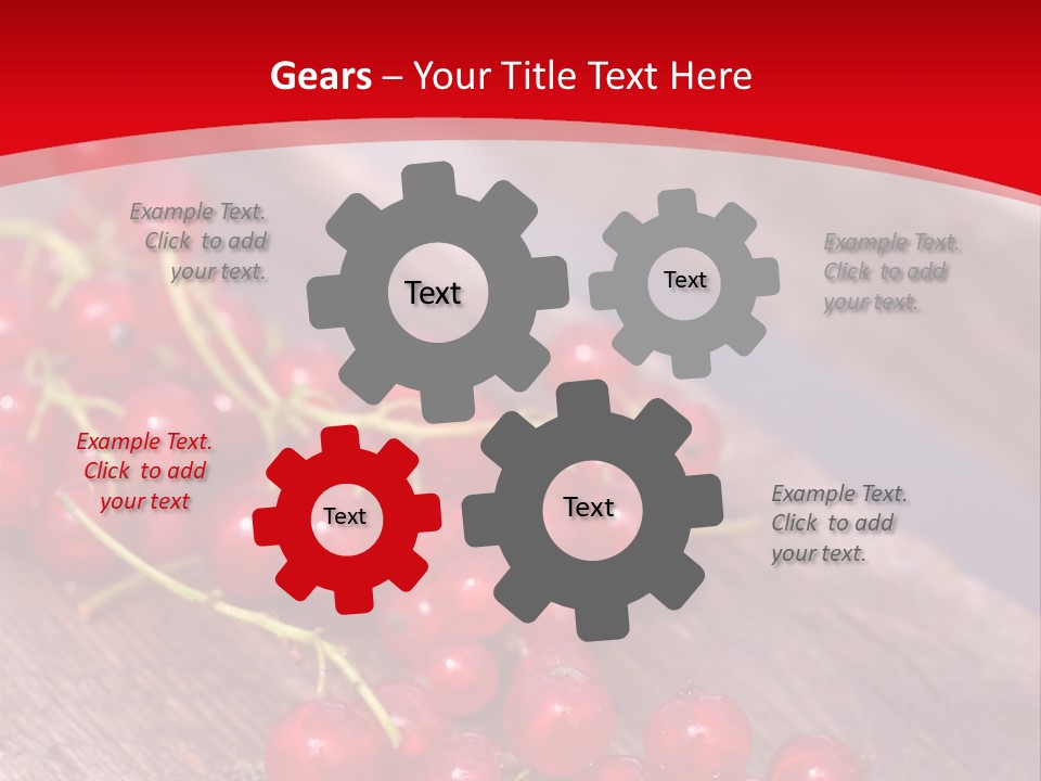 A Bunch Of Red Berries Sitting On Top Of A Wooden Table PowerPoint Template