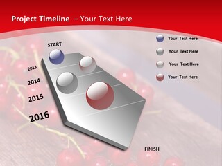 A Bunch Of Red Berries Sitting On Top Of A Wooden Table PowerPoint Template