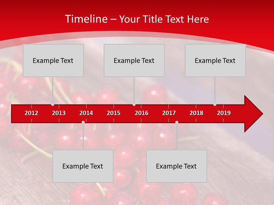 A Bunch Of Red Berries Sitting On Top Of A Wooden Table PowerPoint Template