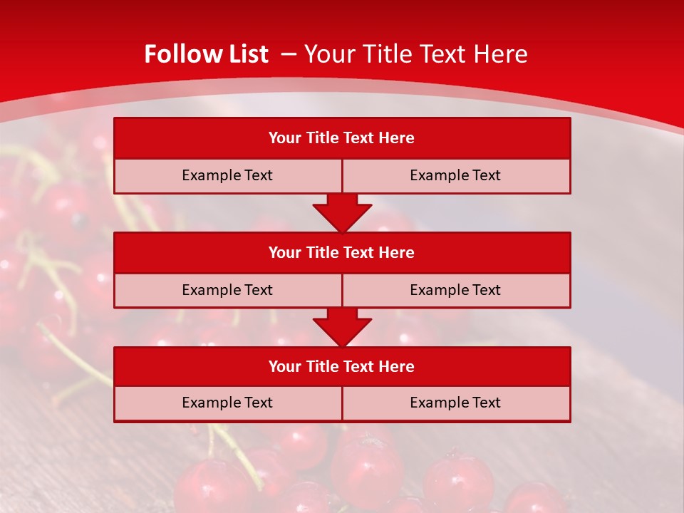 A Bunch Of Red Berries Sitting On Top Of A Wooden Table PowerPoint Template