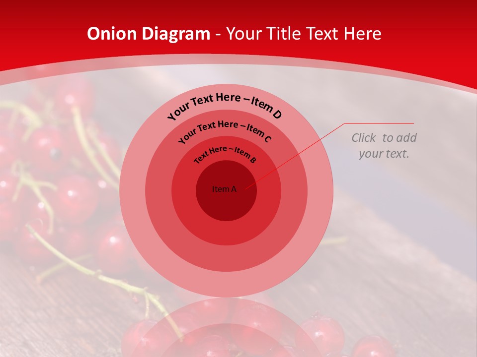 A Bunch Of Red Berries Sitting On Top Of A Wooden Table PowerPoint Template