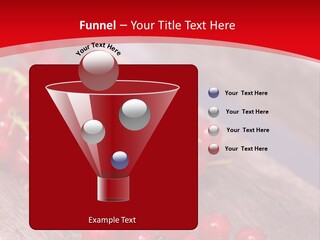 A Bunch Of Red Berries Sitting On Top Of A Wooden Table PowerPoint Template