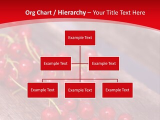 A Bunch Of Red Berries Sitting On Top Of A Wooden Table PowerPoint Template