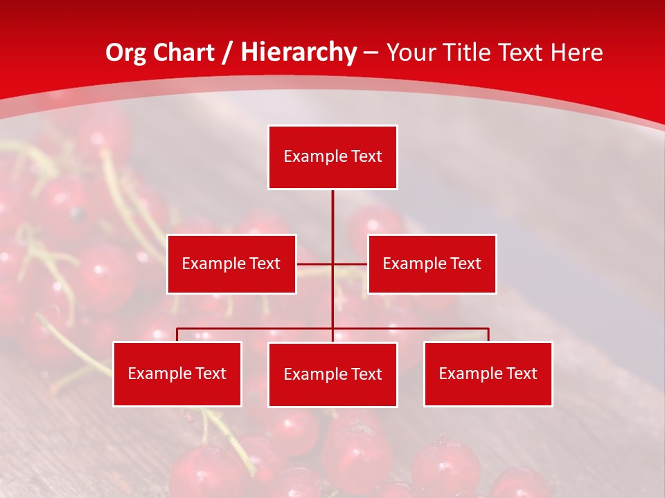 A Bunch Of Red Berries Sitting On Top Of A Wooden Table PowerPoint Template
