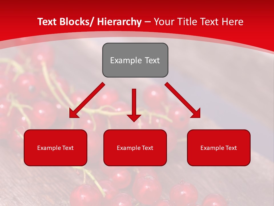 A Bunch Of Red Berries Sitting On Top Of A Wooden Table PowerPoint Template