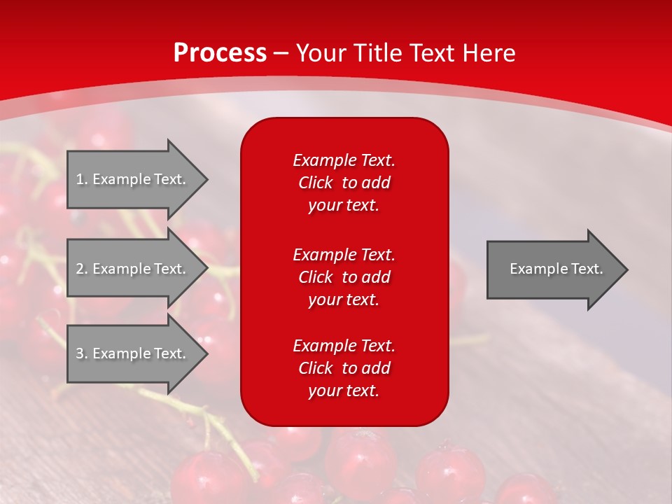 A Bunch Of Red Berries Sitting On Top Of A Wooden Table PowerPoint Template