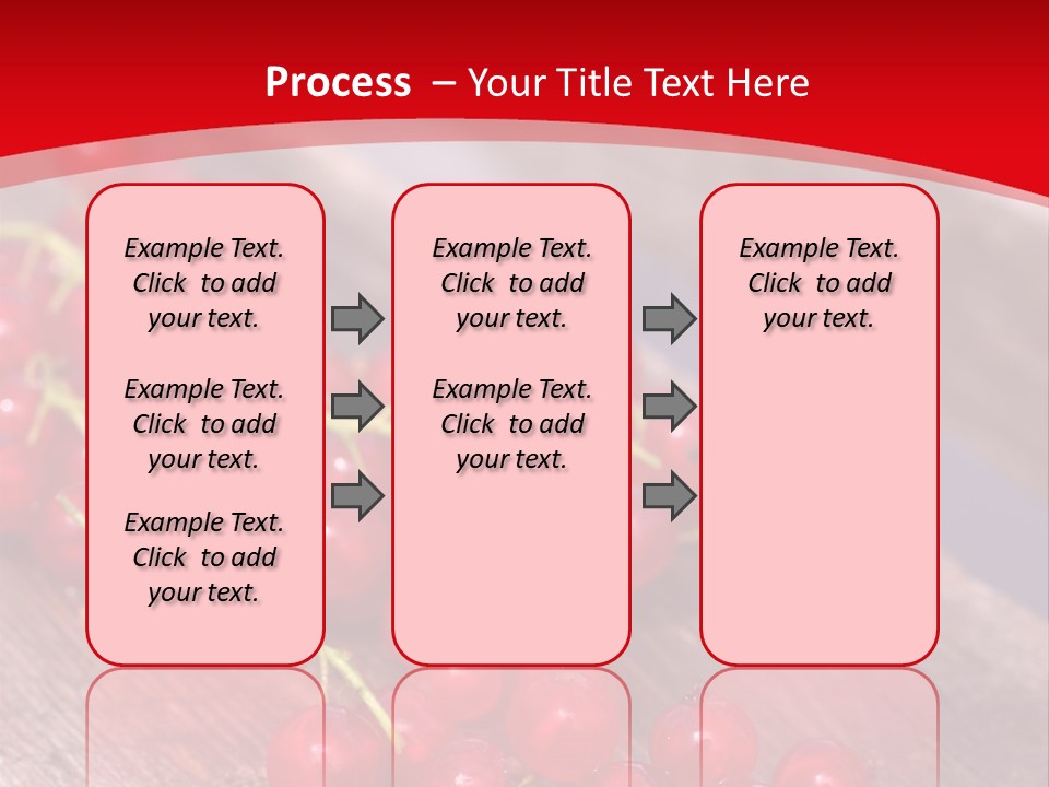 A Bunch Of Red Berries Sitting On Top Of A Wooden Table PowerPoint Template