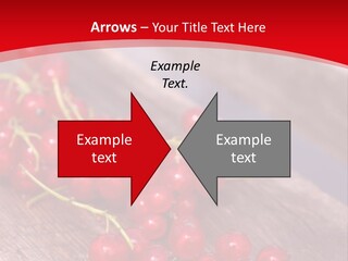 A Bunch Of Red Berries Sitting On Top Of A Wooden Table PowerPoint Template