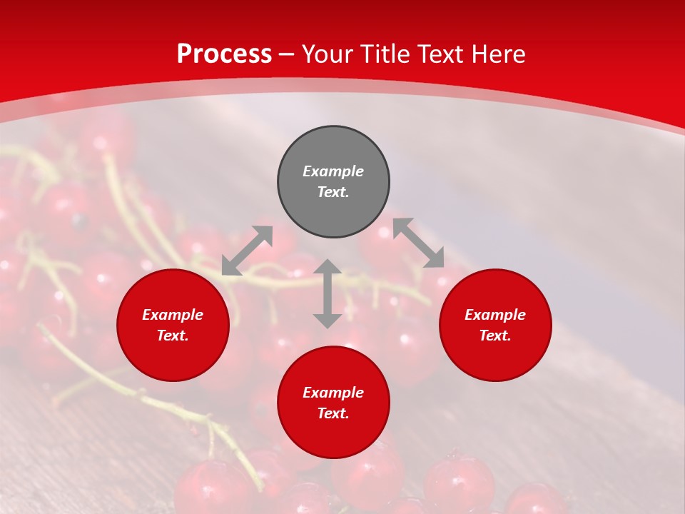 A Bunch Of Red Berries Sitting On Top Of A Wooden Table PowerPoint Template