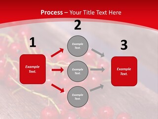 A Bunch Of Red Berries Sitting On Top Of A Wooden Table PowerPoint Template