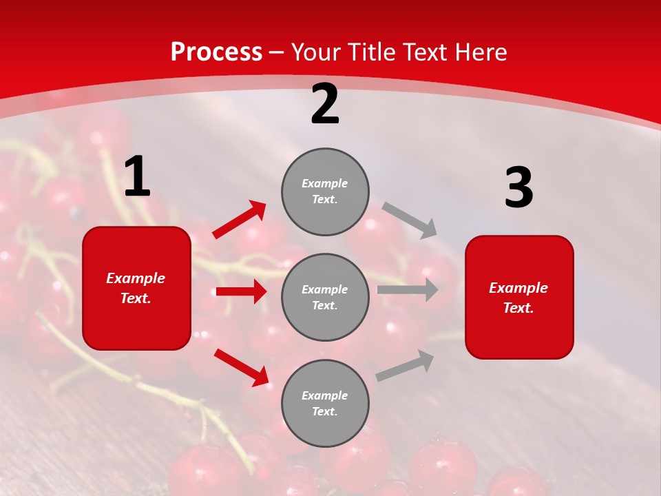 A Bunch Of Red Berries Sitting On Top Of A Wooden Table PowerPoint Template