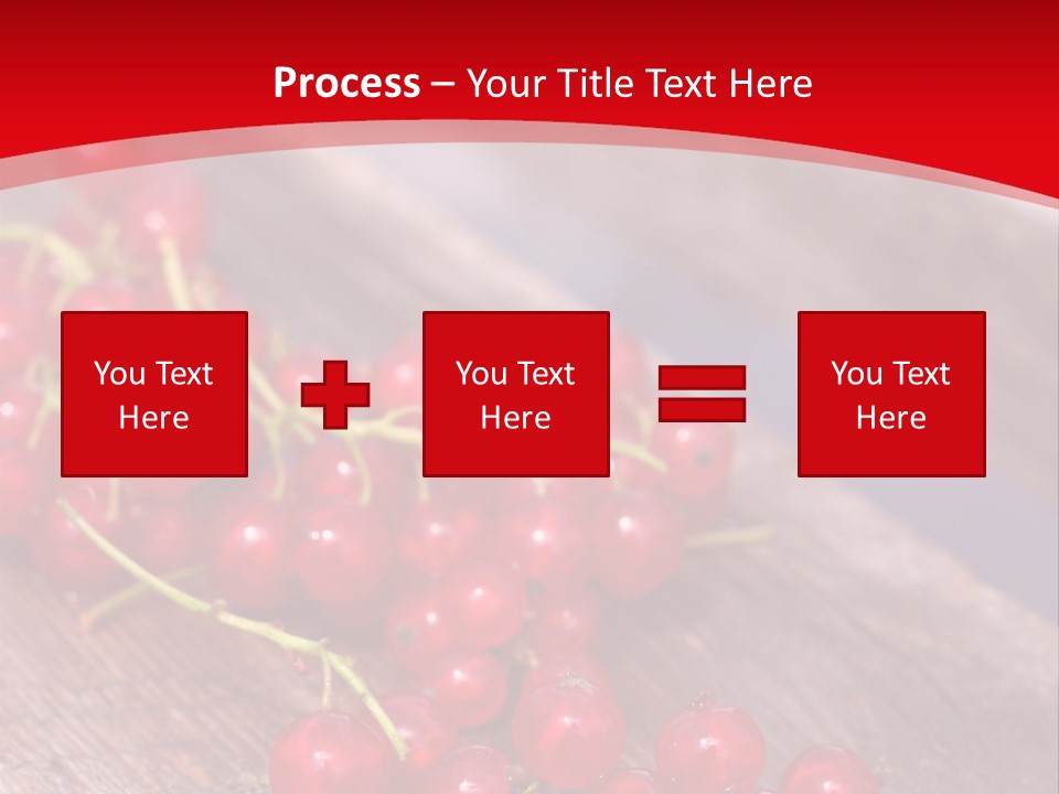 A Bunch Of Red Berries Sitting On Top Of A Wooden Table PowerPoint Template