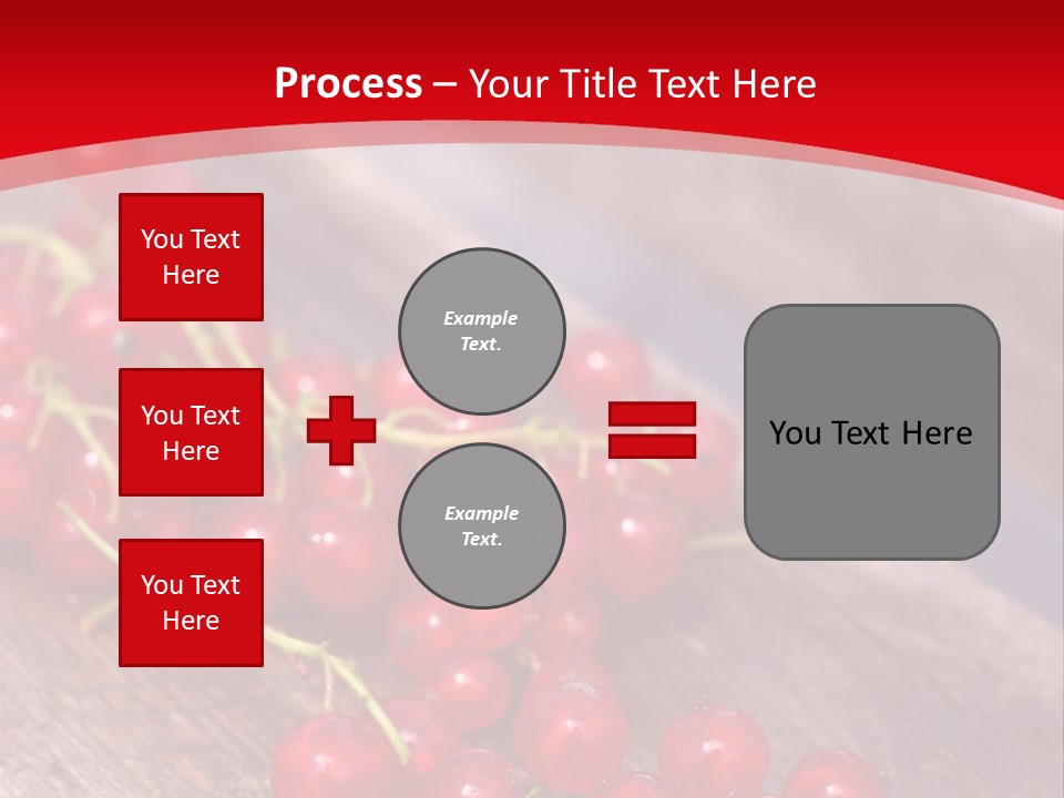 A Bunch Of Red Berries Sitting On Top Of A Wooden Table PowerPoint Template