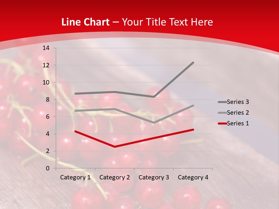 A Bunch Of Red Berries Sitting On Top Of A Wooden Table PowerPoint Template