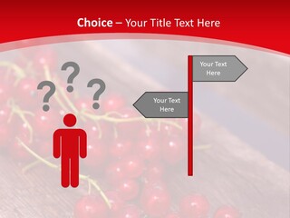 A Bunch Of Red Berries Sitting On Top Of A Wooden Table PowerPoint Template